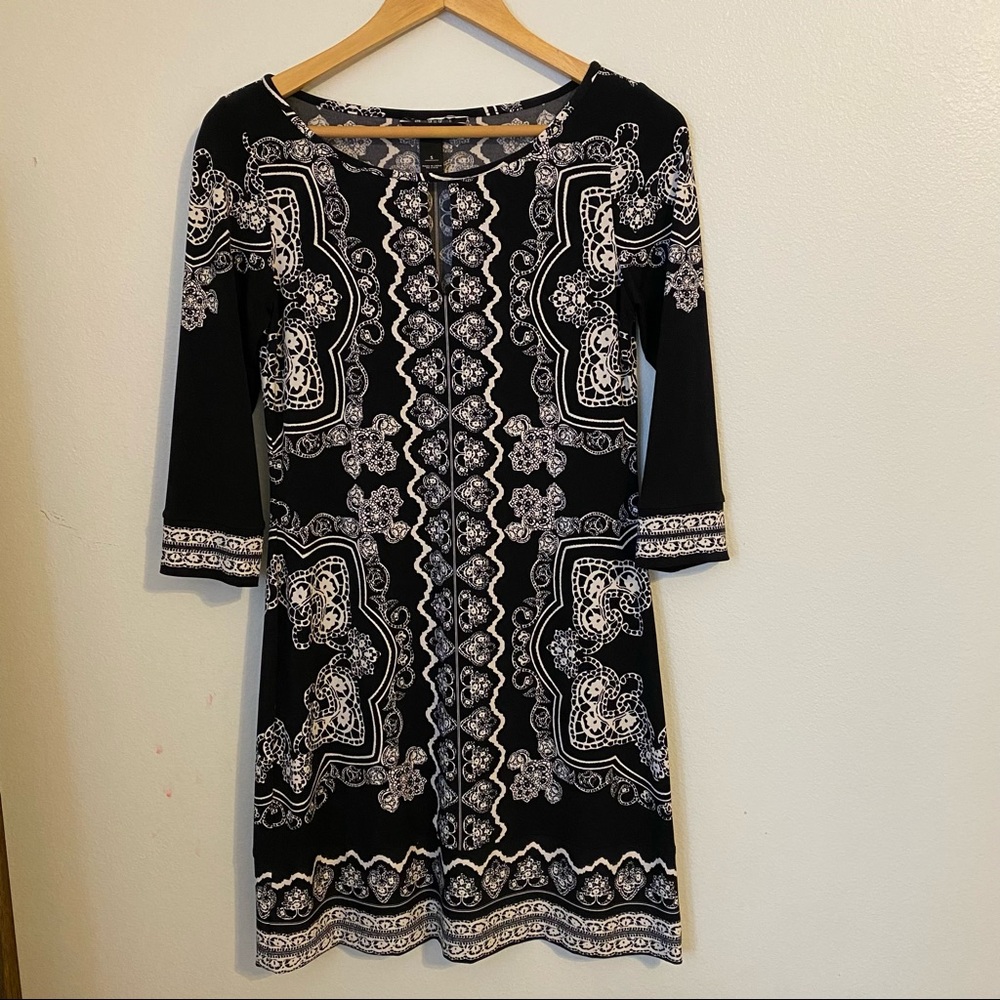 WHBM Black & White Dress